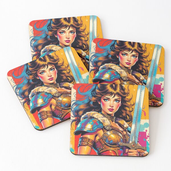 Item preview, Valkyrie Warrior in Vibrant Abstract Art designed and sold by JonelleTshirts.