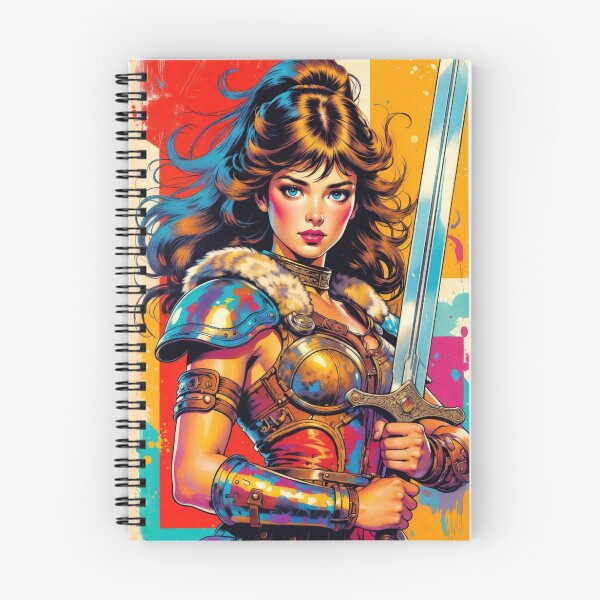 Item preview, Valkyrie Warrior in Vibrant Abstract Art designed and sold by JonelleTshirts.