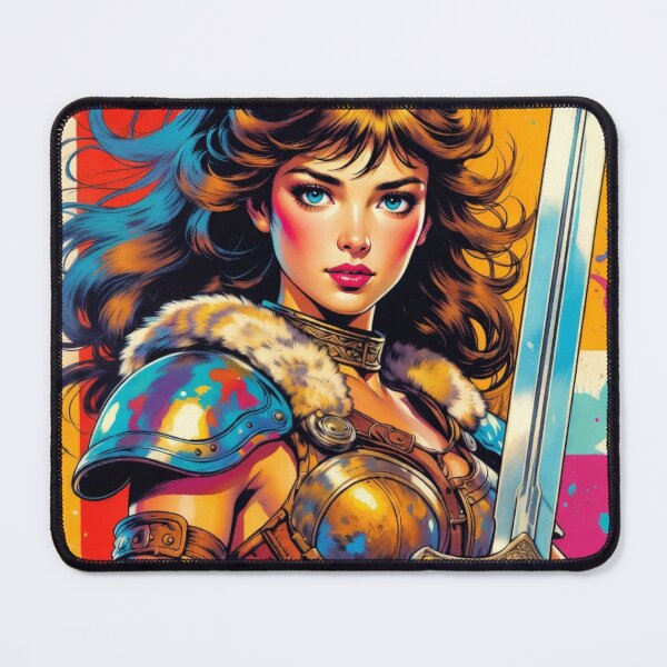 Item preview, Valkyrie Warrior in Vibrant Abstract Art designed and sold by JonelleTshirts.