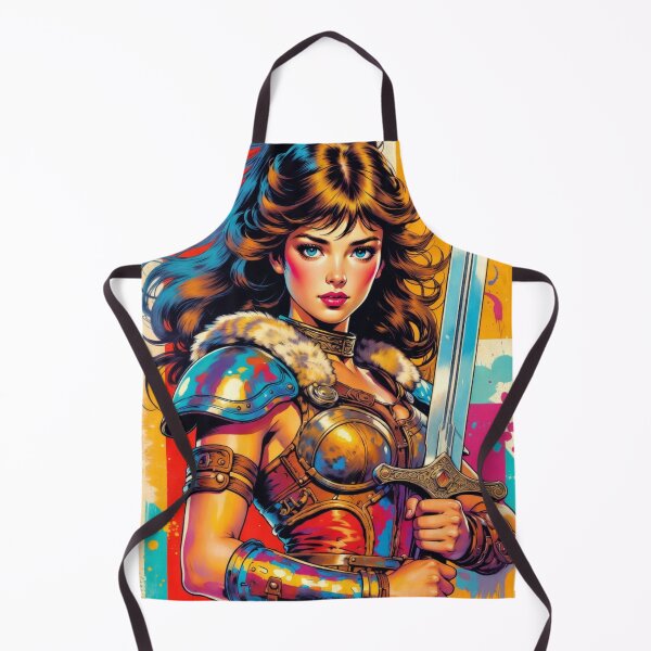 Item preview, Valkyrie Warrior in Vibrant Abstract Art designed and sold by JonelleTshirts.