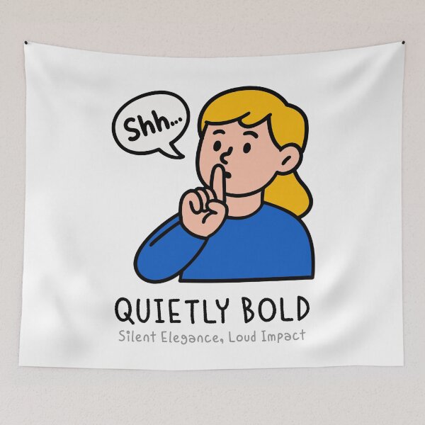 Item preview, Quietly Bold Woman Illustration | Silent Elegance, Loud Impact Art Design designed and sold by JOOKDesign.