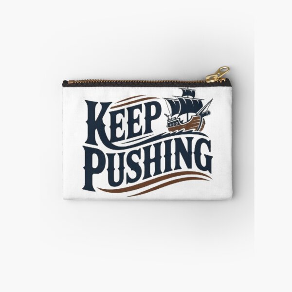 Item preview, Keep Pushing Vintage Nautical Motivation Design designed and sold by NewUSShop.