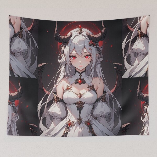 Item preview, Anime Demon Girl - Dark Fantasy designed and sold by ArtsJulian.