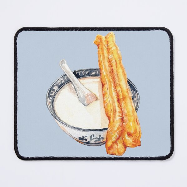 Item preview, Traditional Asian Food - Bowl of Soy Milk & Youtiao designed and sold by Alicia Chee.