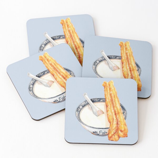 Item preview, Traditional Asian Food -  Bowl of Soy Milk & Youtiao designed and sold by Alicia Chee.