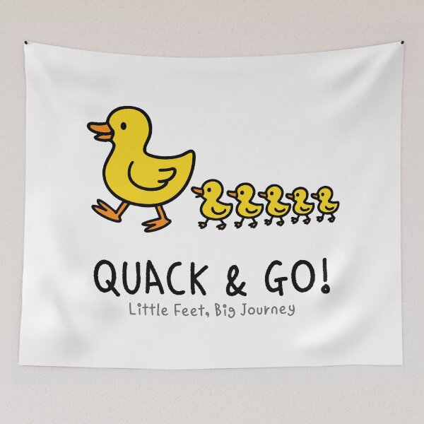 Item preview, Quack & Go! Cute Duck Family Adventure | Little Feet, Big Journey Illustration designed and sold by JOOKDesign.