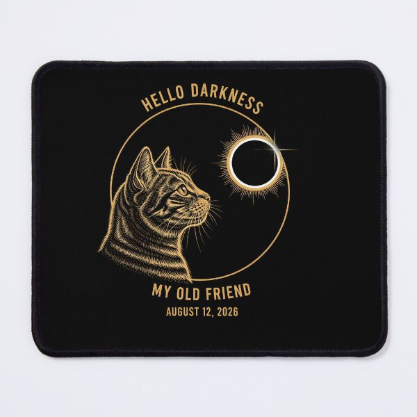 Item preview, hello darkness my old friend Total solar eclipse 2026 designed and sold by VividDripCo.