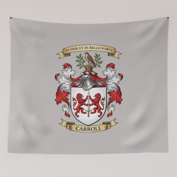 Item preview, The Carroll Family Coat of Arms designed and sold by BagTown Clans.