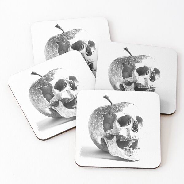 Item preview, Skull Apple – Dark Surreal Gothic Memento Mori Illustration designed and sold by inkoutninja.