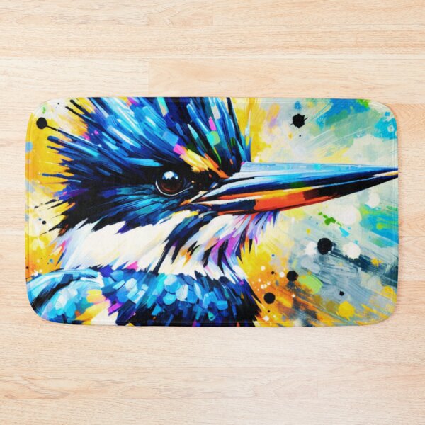Item preview, Belted Kingfisher Acrylic Art  designed and sold by TheAnimalZ00.