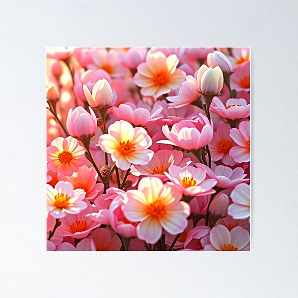 Item preview, Pink Flowers In Dappled Sunlight Digital Art Designs designed and sold by DEC02.