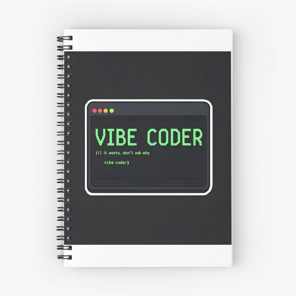 Item preview, Vibe Coder Terminal Badge Developer Humor Sticker designed and sold by PixelPrintsCo.