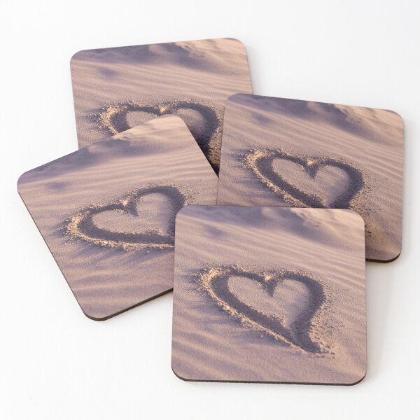 Item preview, Heart Carved In Purple Desert Sand designed and sold by chase-thewave.