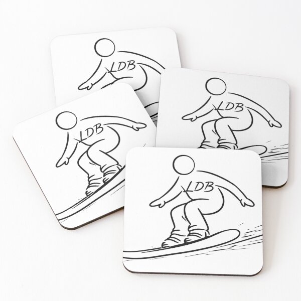 Item preview, Minimal Snowboard Line Art – Clean Sport Outline Design designed and sold by LDBStudio.