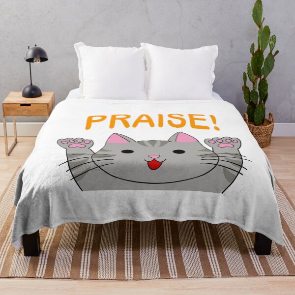 Item preview, Happy Cat Grey Praise designed and sold by aoi.bird33.