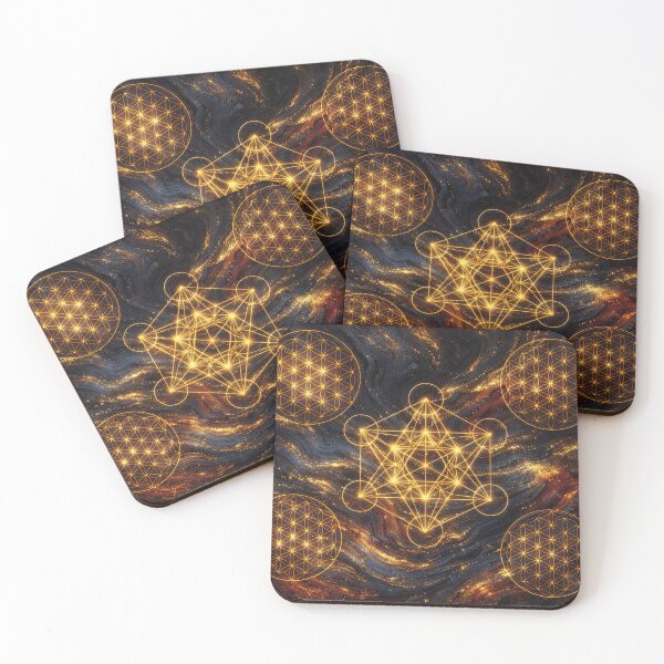 Item preview, Cosmic Ayiti Gold Sacred Geometry designed and sold by BrickByDream.
