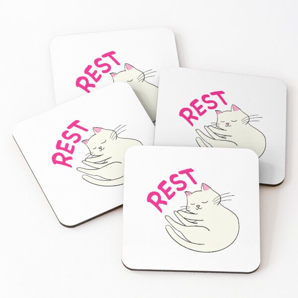 Item preview, Cute Cat White Rest designed and sold by aoi.bird33.