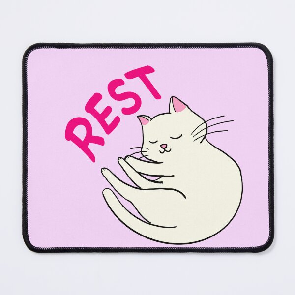 Item preview, Cute Cat White Rest designed and sold by aoi.bird33.
