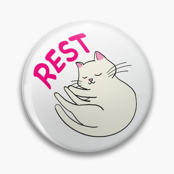Item preview, Cute Cat White Rest designed and sold by aoi.bird33.