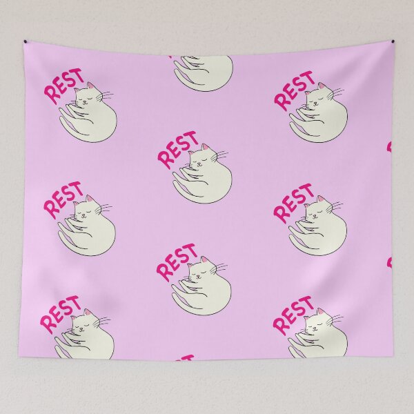 Item preview, Cute Cat White Rest designed and sold by aoi.bird33.