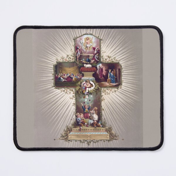 Item preview, Easter Cross - Vintage Art - Lithograph designed and sold by karwilberevivalcollection.