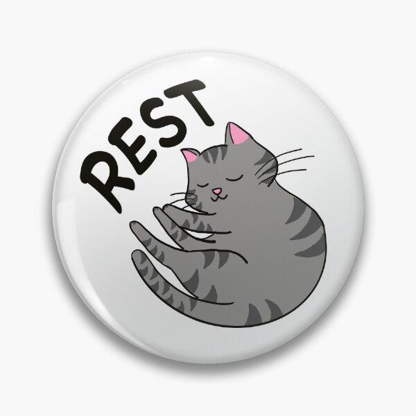 Item preview, Cute Cat Grey Rest designed and sold by aoi.bird33.