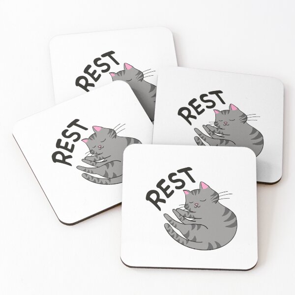 Item preview, Cute Cat Grey Rest designed and sold by aoi.bird33.