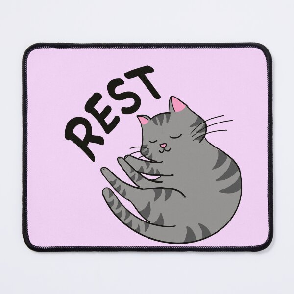 Item preview, Cute Cat Grey Rest designed and sold by aoi.bird33.