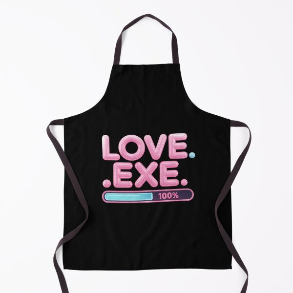 Item preview, Love.exe 100% Loading. Cute Tech Romance Typography Design designed and sold by Aarvya Fashion Club ( A.F.C ).