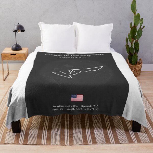 Item preview, Circuit of the Americas Track Map Minimalist Motorsport Poster designed and sold by shopcanva.