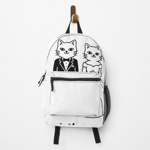 Item preview, Just Meow-ried | Cute Cat Bride & Groom Minimal Line Art Illustration designed and sold by JOOKDesign.