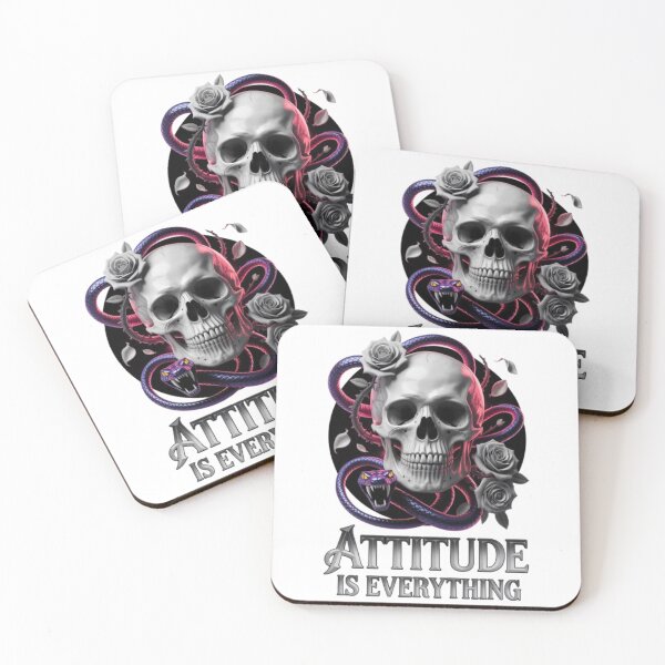 Item preview, Attitude Is Everything Dark Gothic Skull Design designed and sold by NewUSShop.
