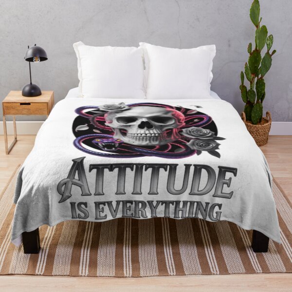 Item preview, Attitude Is Everything Dark Gothic Skull Design designed and sold by NewUSShop.