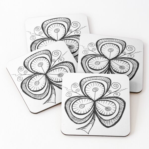 Item preview, Lucky clover designed and sold by Doodle Mind Journeys.