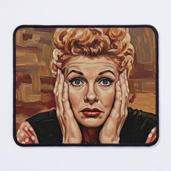 Item preview, The Queen of Comedy: Lucille Ball Iconic Expression Portrait designed and sold by Art's Diner.