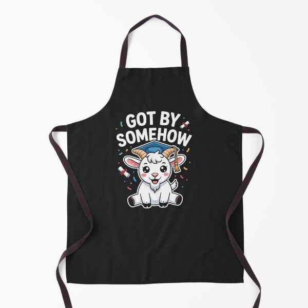 Item preview, Got By Somehow – Funny Graduation Sarcastic Goat designed and sold by Taans-Creation.