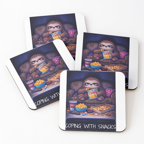 Item preview, Coping With Snacks Sloth designed and sold by Niaomico.