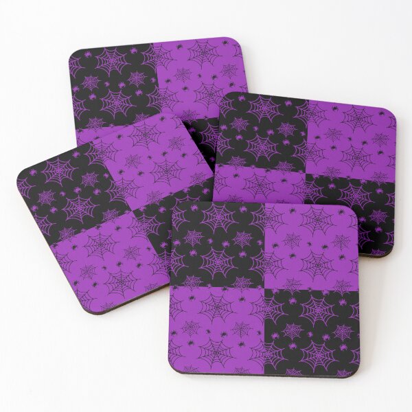 Item preview, Black and purple interchange web pattern designed and sold by serenebookworm.