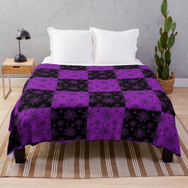 Item preview, Black and purple interchange web pattern designed and sold by serenebookworm.