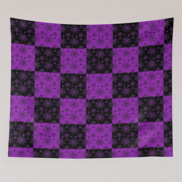 Item preview, Black and purple interchange web pattern designed and sold by serenebookworm.