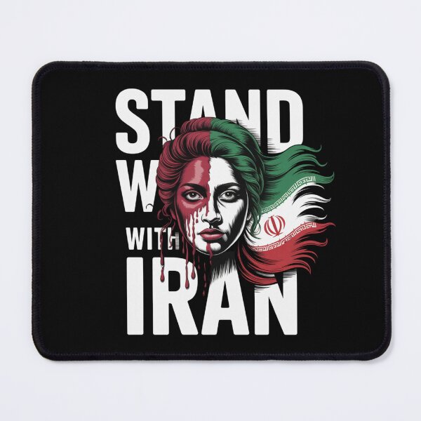 Item preview, Stand With Iran - Flowing Hair Design designed and sold by Peter Stawicki.