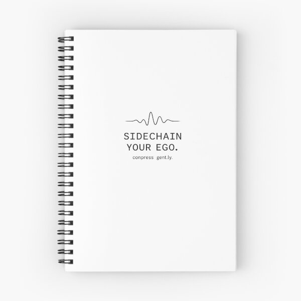 Item preview, SIDECHAIN YOUR EGO. – Producer Minimal Statement Tee designed and sold by Beats & Barks.