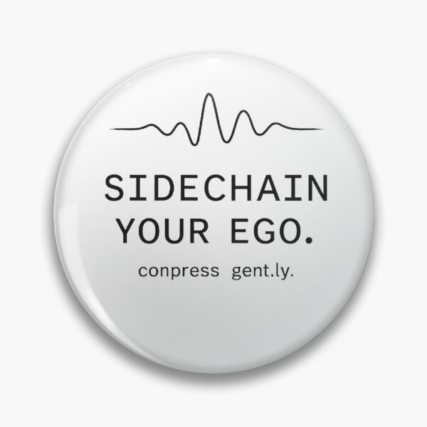 Item preview, SIDECHAIN YOUR EGO. – Producer Minimal Statement Tee designed and sold by Beats & Barks.