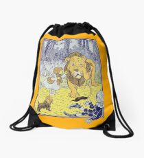 The Wonderful World of Oz by L. Frank Baum original illustration Drawstring Bag