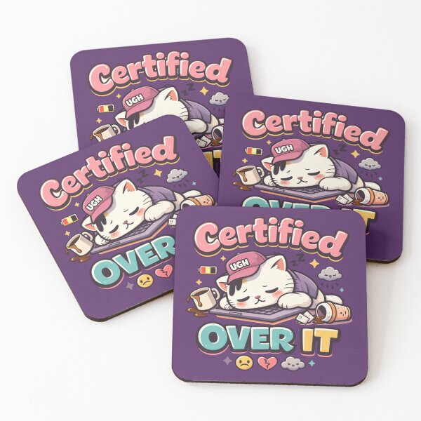 Item preview, Certified Over It Burnout Cat designed and sold by Niaomico.