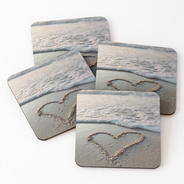Item preview, Heart Symbol Made Of Shells On Beach designed and sold by chase-thewave.