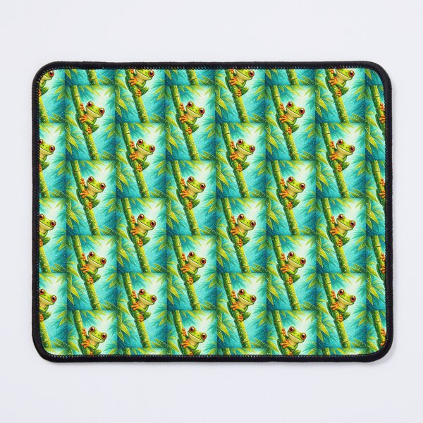 Item preview, Adorable tree frog on a bamboo branch designed and sold by scicilysimonee.