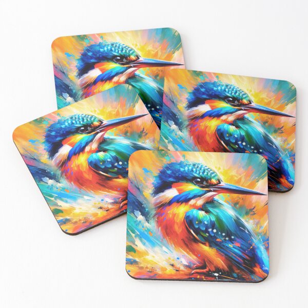Item preview, Kingfisher Acrylic Art  designed and sold by TheAnimalZ00.
