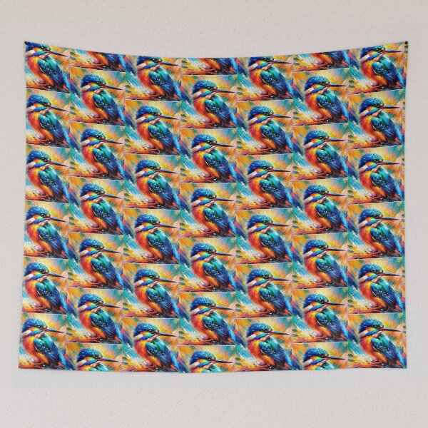 Item preview, Kingfisher Acrylic Art  designed and sold by TheAnimalZ00.