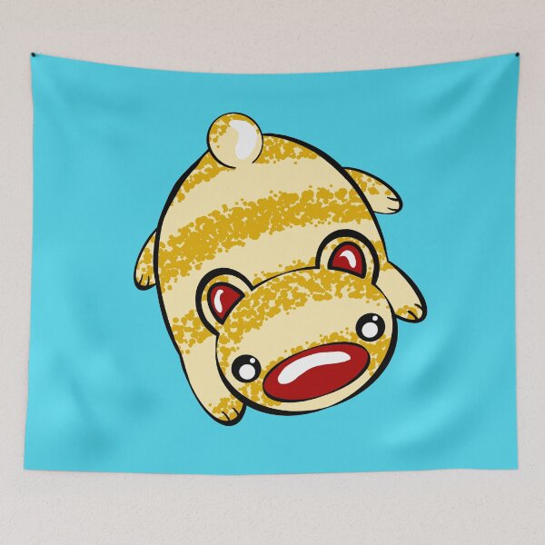 Item preview, B Bear with blue background  designed and sold by missmann.